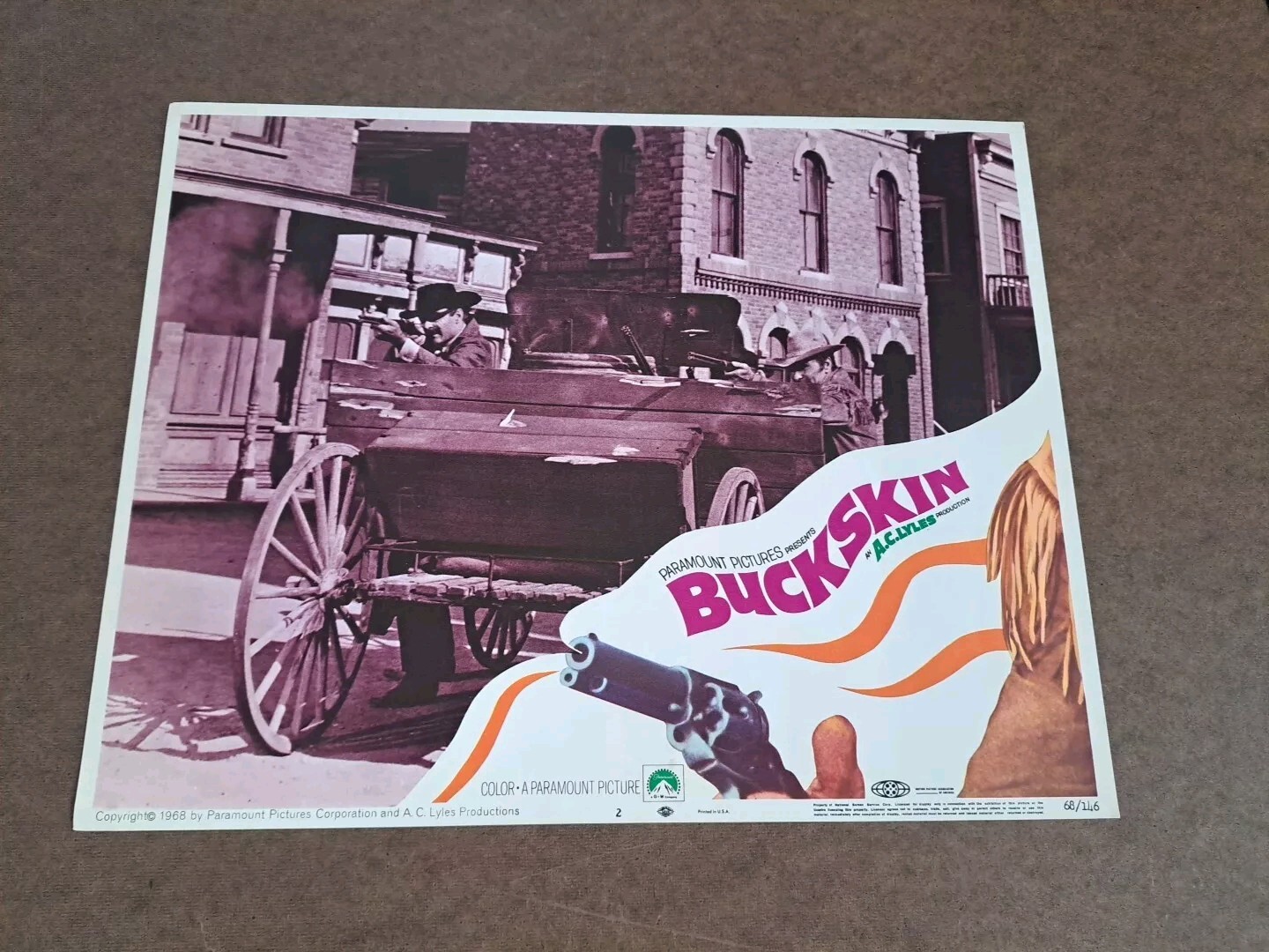 BUCKSKIN ORIGINAL LOBBY CARD SET 1968 BARRY SULLIVAN 11x14