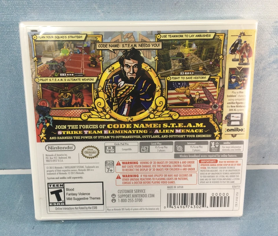 Code Name STEAM, Nintendo 3DS (2015), Brand New & Sealed - Image 2 of 4