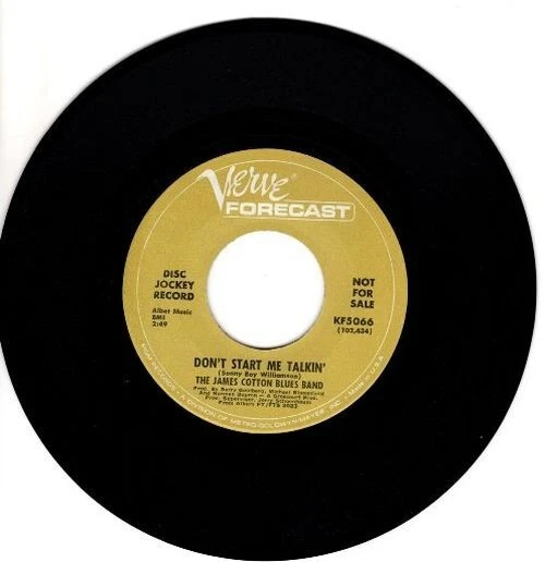 James Cotton Blues Band – Feelin' Good / Don't Start Me Talkin' 7" 45 Single - Image 2 of 4