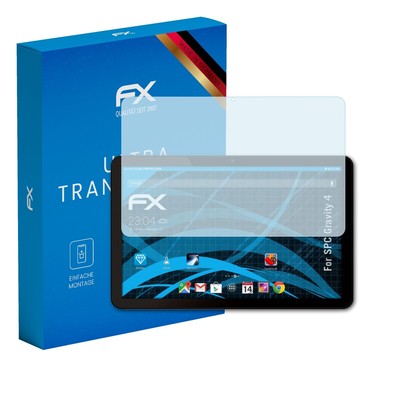 atFoliX 2x Displayschutzfolie für SPC Gravity 4 Schutzfolie klar Folie