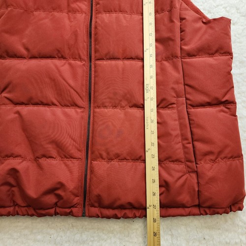 Old Navy Puffer Vest Mens 2XL Orange Pockets Outdoor Hiking Camping Full Zip - Picture 2 of 9