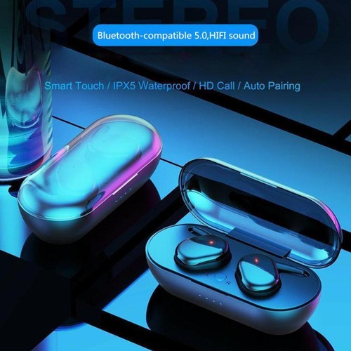 Bluetooth 5.0 Wireless Stereo Earphones Earbuds In-Ear Noise Canceling Best - Photo 3 sur 14