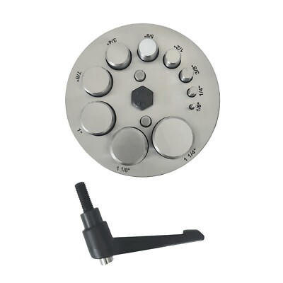 Round Disc Cutter Set with 10 Punches - Sizes From 3.2mm to 31.8mm Diameter