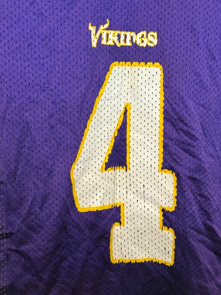 Minnesota Vikings Favre Jersey Youth Boys Reebok Team Apparel, Size MEDIUM 10-12 - Image 2 of 4