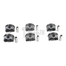 6x Pistons & Rings Set STD For BMW 530i 330i X5 Z4 E46 E53 E60 E85 M54B30 3.0