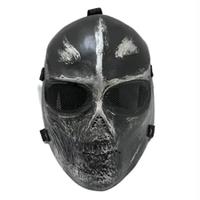 Ghost Recon Airsoft Facemask by Commando Inc Black and Silver Adjustable Adult