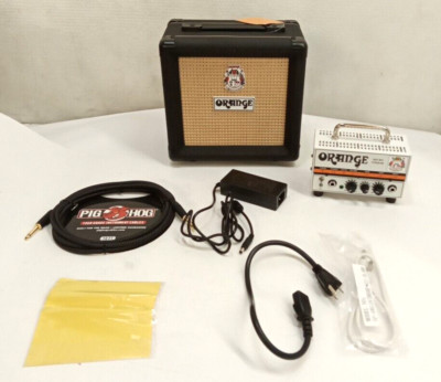 Orange Amp Micro Dark Terror MD20 Hybrid Amp Head Mini Stack Speaker Combo Black