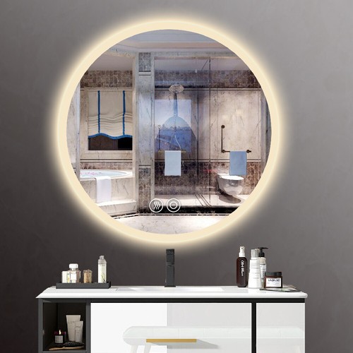 LED Bathroom Mirror Vanity Mirror, Anti-Fog Dimmable Front Lighted Makeup Mirror - Picture 20 of 66