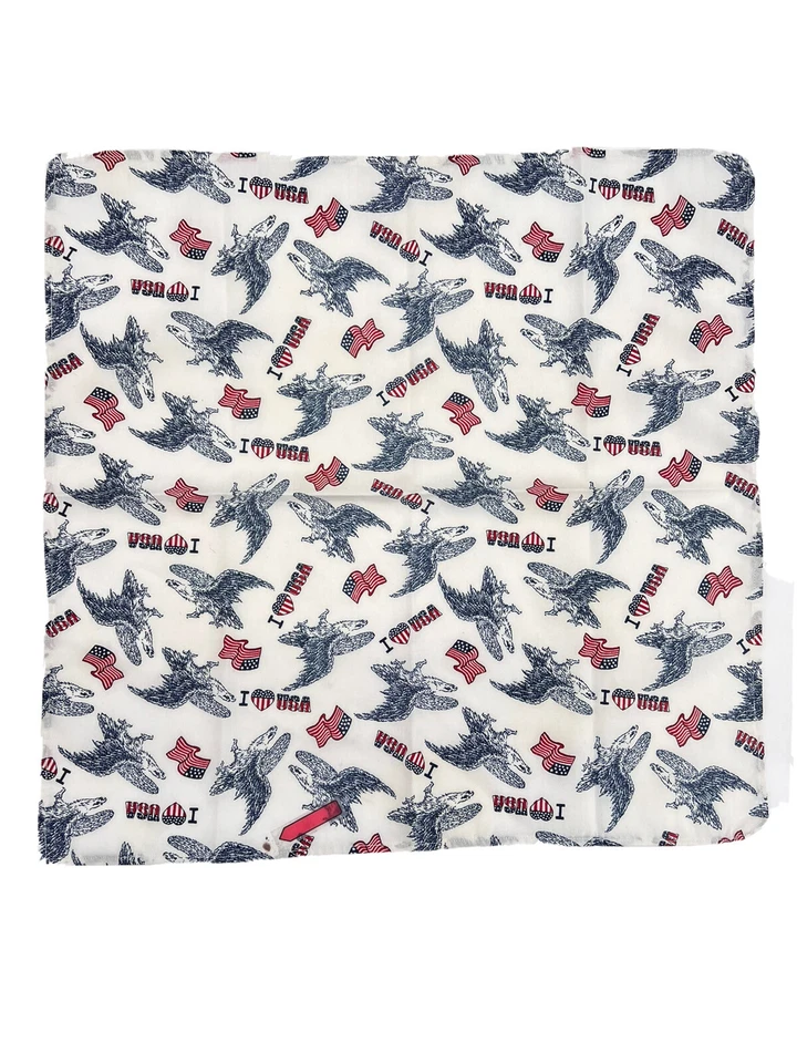 "Juego de 8 servilletas de tela American Flag Eagle I Love USA Patriotic 16"" cuadradas" Foto 4 de 4