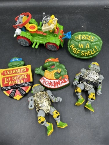 Teenage Mutant Ninja Turtles Action Figures Lot Of 5 TMNT Vintage 80s. ML