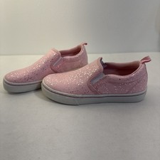 Wonder Nation Girls Pink Slip On Sneaker Shoes Size 4 Memory Foam