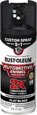 Rust-Oleum 2X Automotive Enamel Custom Spray 5-in-1 Spray Paint, Choose Color