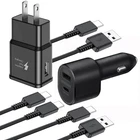 OEM Samsung Galaxy S24 S23 S22 Ultra USB Fast Charger Wall Plug Car Adapter Cord