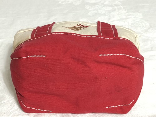 Vintage L.L.Bean Micro Mini Boat and Tote Bag Red White Winter Sled Preppy - Picture 6 of 14