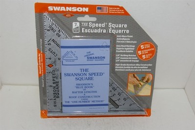 Swanson Speed Square 7 Inch B0101 w/Blue Book USA NEW
