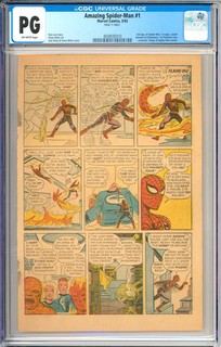 Amazing Spider Man #1 (Page 11 Only) Origin Silver Age Marvel Comic 1963 CGC PG