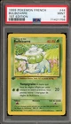 Pokemon Bulbasaur Base Set 1st Edition FRENCH #44 PSA 9 Mint