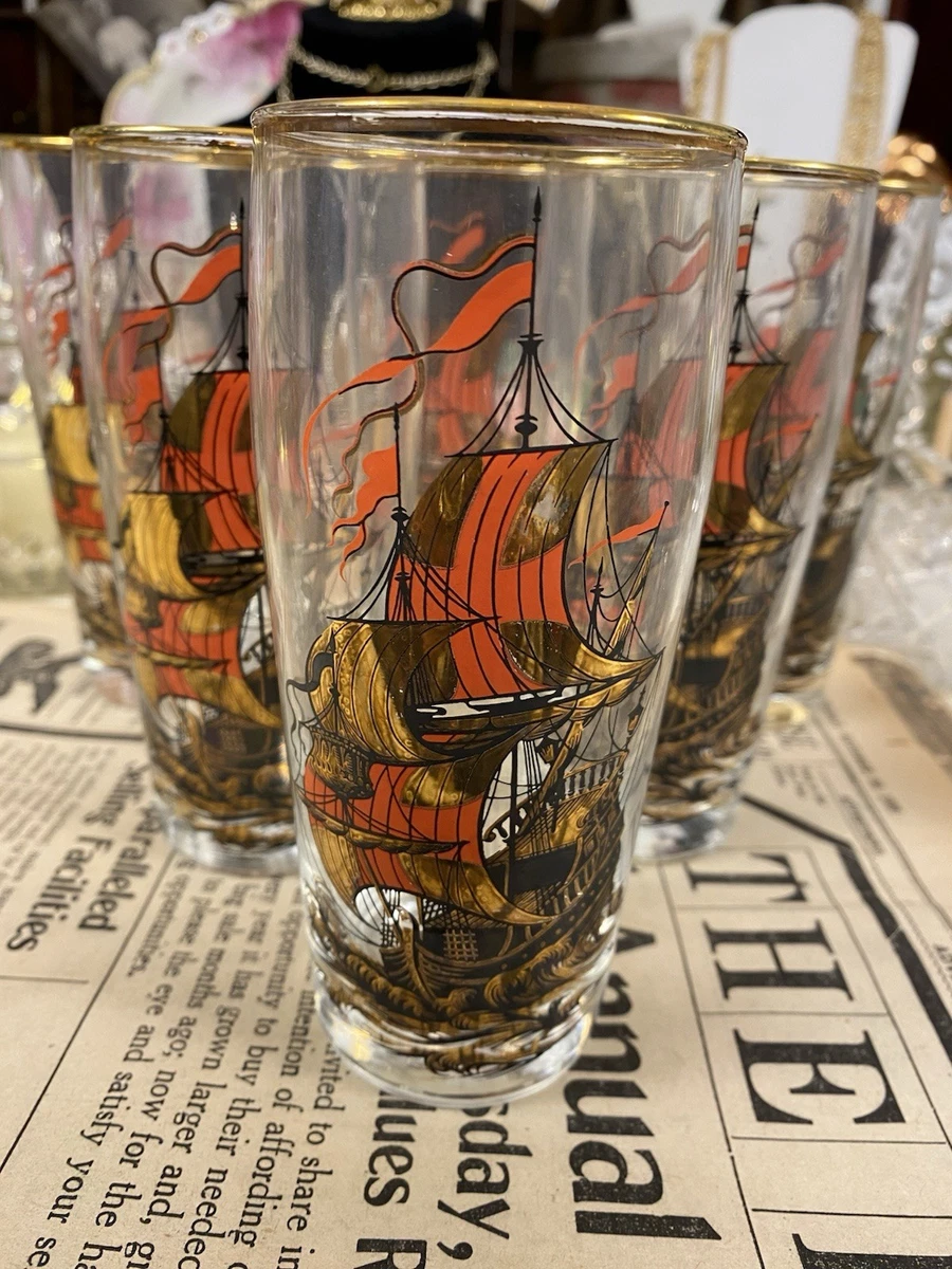 新品◆①リビーゴールデンフォリッジ　グラス　４客　アメリカ製アンティーク Libbey Gold Glassware & Drinkware for sale | eBay