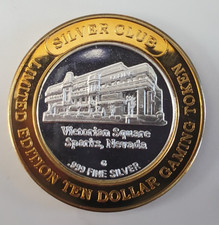 2000 Limited edition $10 Token .60  .999 Silver Club Sparks NV MINT