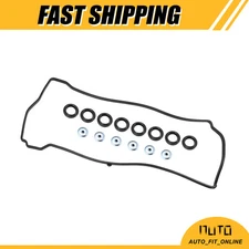 Piece of 1 Valve Cover Gasket Seal Set 12341R40A00 for Honda Civic Accord Black