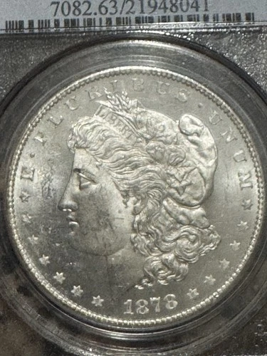 1878-s Morgan Dollar, 1st Year Issue, PCGS MS63, free Shipping