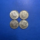 Kennedy Half Dollar 40% Silver Coins Lot of 4 1967