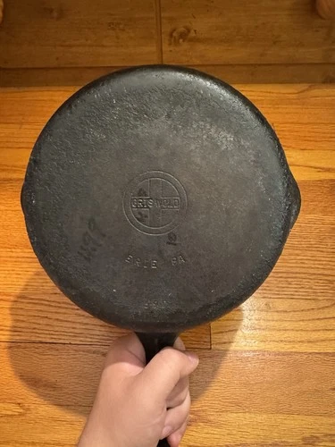 Griswold Cast Iron Skillet #6, 699, MM "S", Small Block Logo As Is Estate Fresh