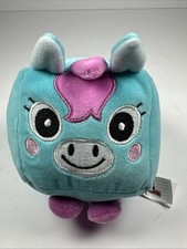Pet Simulator X Plush Blue Pink Unicorn 4" Cube Plush Toy