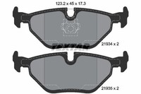 Textar Bremsbelagsatz, Scheibenbremse 2193402 FüR Alpina BMW MG Rover Wiesmann