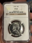 1954 PROOF FRANKLIN HALF DOLLAR 50C NGC PF 66