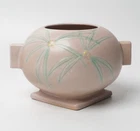 Vintage Roseville Pottery Dawn Pink Matte Glaze 4" Vase with Handles 315-4