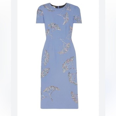 dries van noten blue dress Dries Van Noten Dalba Dress-Blue Blue