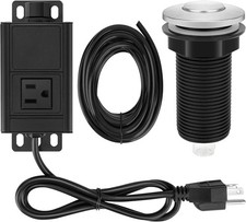 Garbage Disposal Air Switch Kit Sink Top Waste Disposal Single Outlet Control