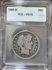 1895 O Barber Half Dollar ICG VG-10 IDC Verified