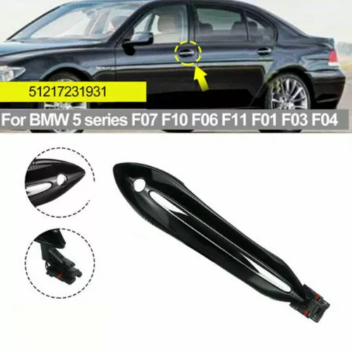 Black Comfort Access Exterior Door Handle Fit For BMW F01 F04 F06 F07 F10 F11~ - Foto 16 di 16