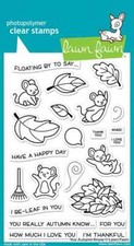 Lawn Fawn Clear Stamp Set You Autumn Know Leaves Mice