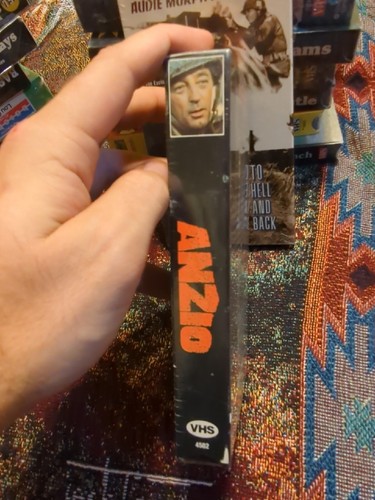 Anzio VHS Tape Robert Mitchum, Peter Falk WWII 1989 History Drama new Sealed - Picture 6 of 6