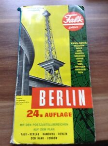 Falk Stadtplan Gross Berlin 24auflage Sehr Alt Originalzustand Circa 1966 Ebay