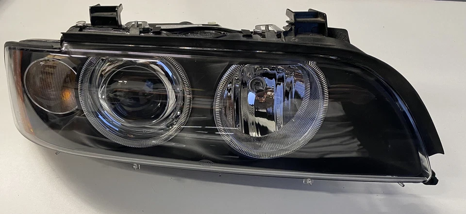 Conjunto de faros derecho genuino intermitente blanco liso para BMW E39 1995-2003 Foto 2 de 4