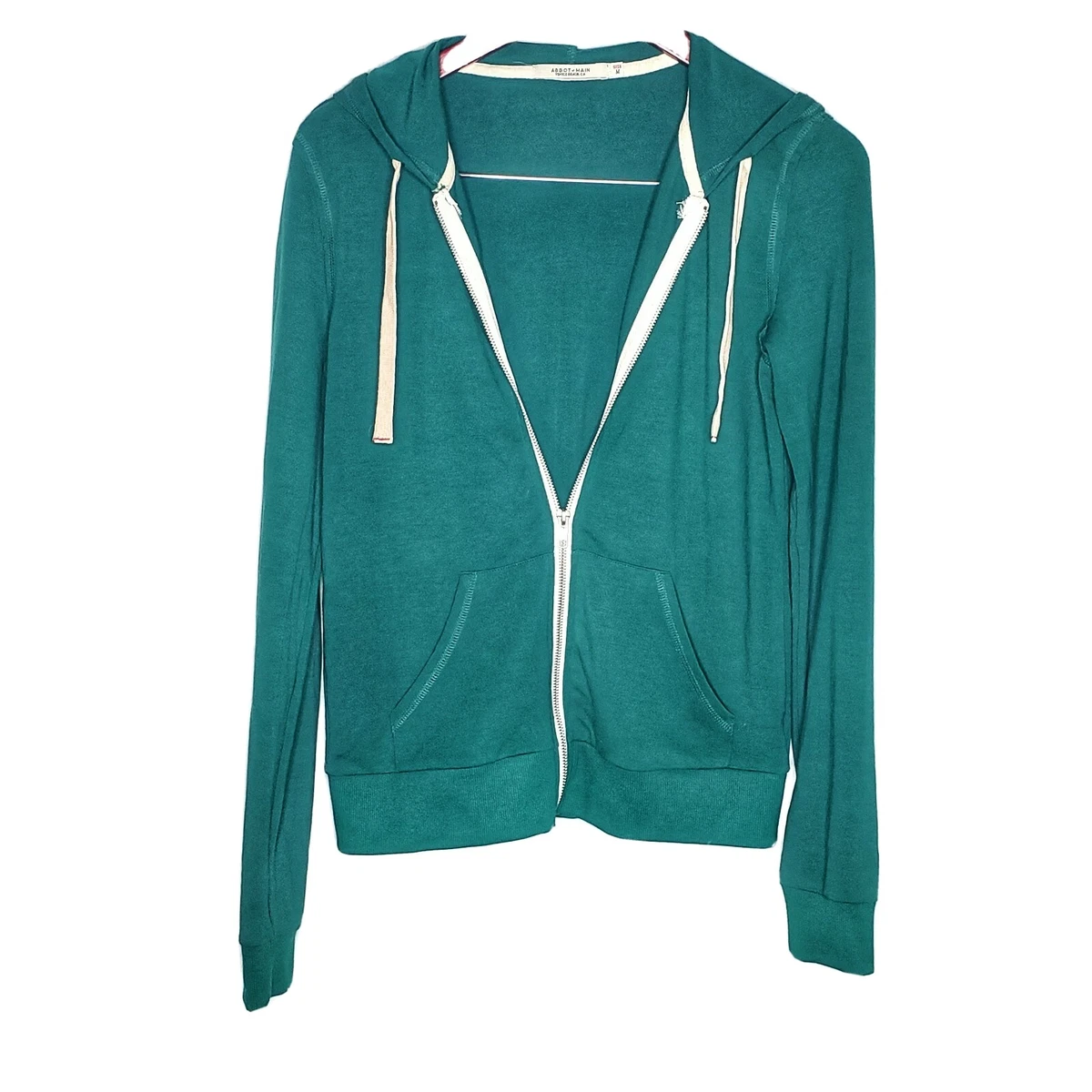 Emerald green sales zip up hoodie
