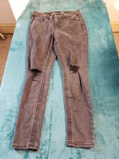 Seven7 Jeans Womens Sz 10 Stretch Black Pants Ladies High Rise Skinny Tummyless