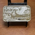 Vintage 1984 - A New Baby - One Ounce Silver Art Bar