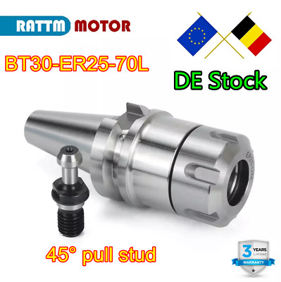 『DE』 BT30-ER25 Werkzeughalter 70L mit 45° Pull Studs für BT30 ATC Spindelmotor