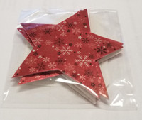 Weihnachts - GeschenkanhäNger 3Er Set Je Ca. 7,5Cm, Stern Rot Motiv
