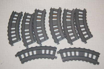 2015 THOMAS THE TRAIN SKY HIGH BRIDGE JUMP LOT OF 8 PIECES CS CURVED GREY TRACK
