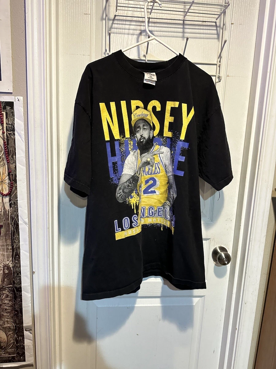 Nipsey Hussle Shirt 2XL Shaka Wear Hussle And Motivate Lakers