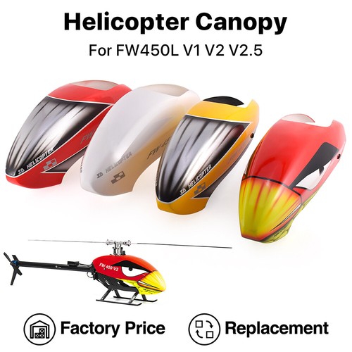 Fly Wing Helicopter Canopy for Flywing FW450 FW450L V1 V2 V2.5 RC Helicopter - Picture 7 of 14