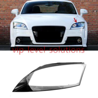 For Audi TT TTS TT RS 2008-2015 Left Side Headlight Lens Clear Cover + Glue