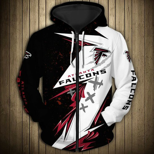 2022 Atlanta Falcons Zipper Hoodie 