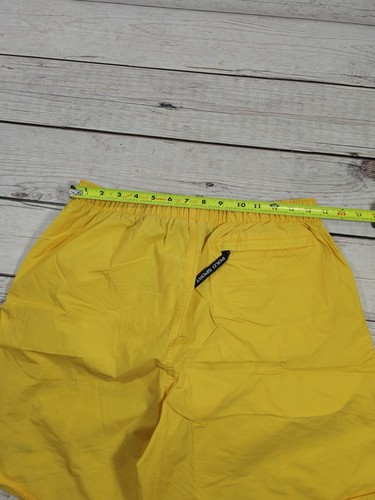 Ralph Lauren Polo Sport Swim Trunks Size L Yellow Logo Bathing Suite Large I2 - Picture 8 of 9
